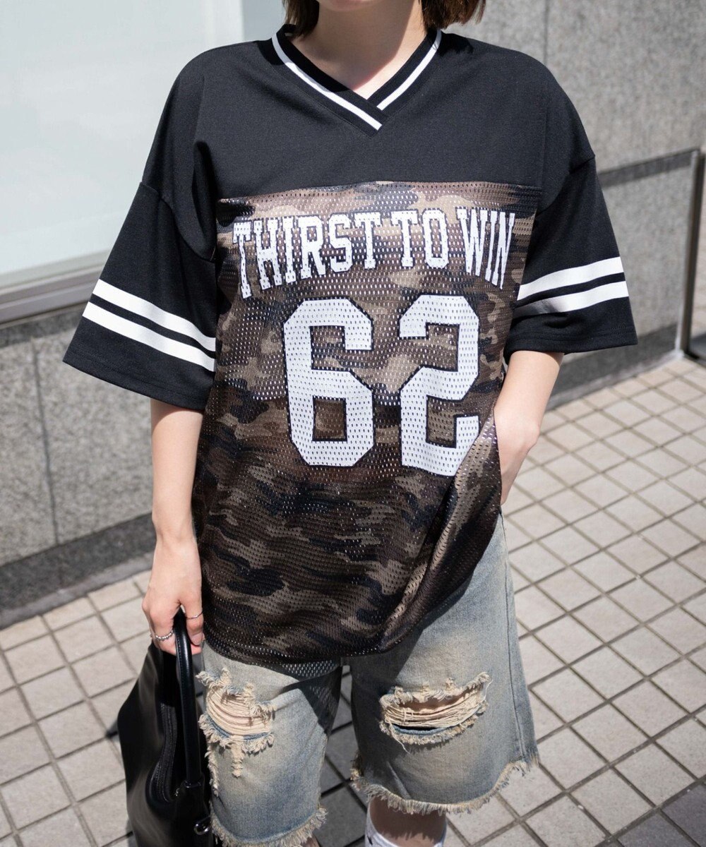 WEGO ナンバリングメッシュビッグT 