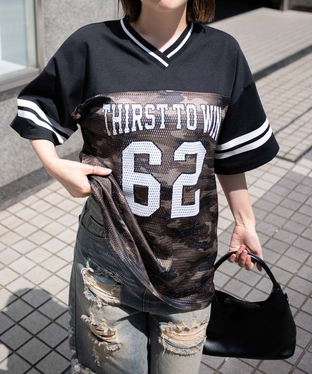 WEGO ナンバリングメッシュビッグT 