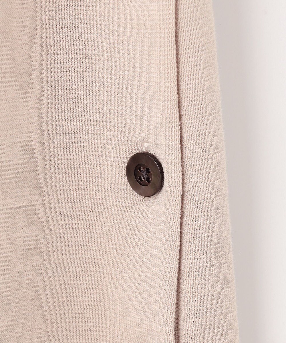 J.PRESS LADIES 【洗える】COTTON ACETATE キーネック ニット ベスト 