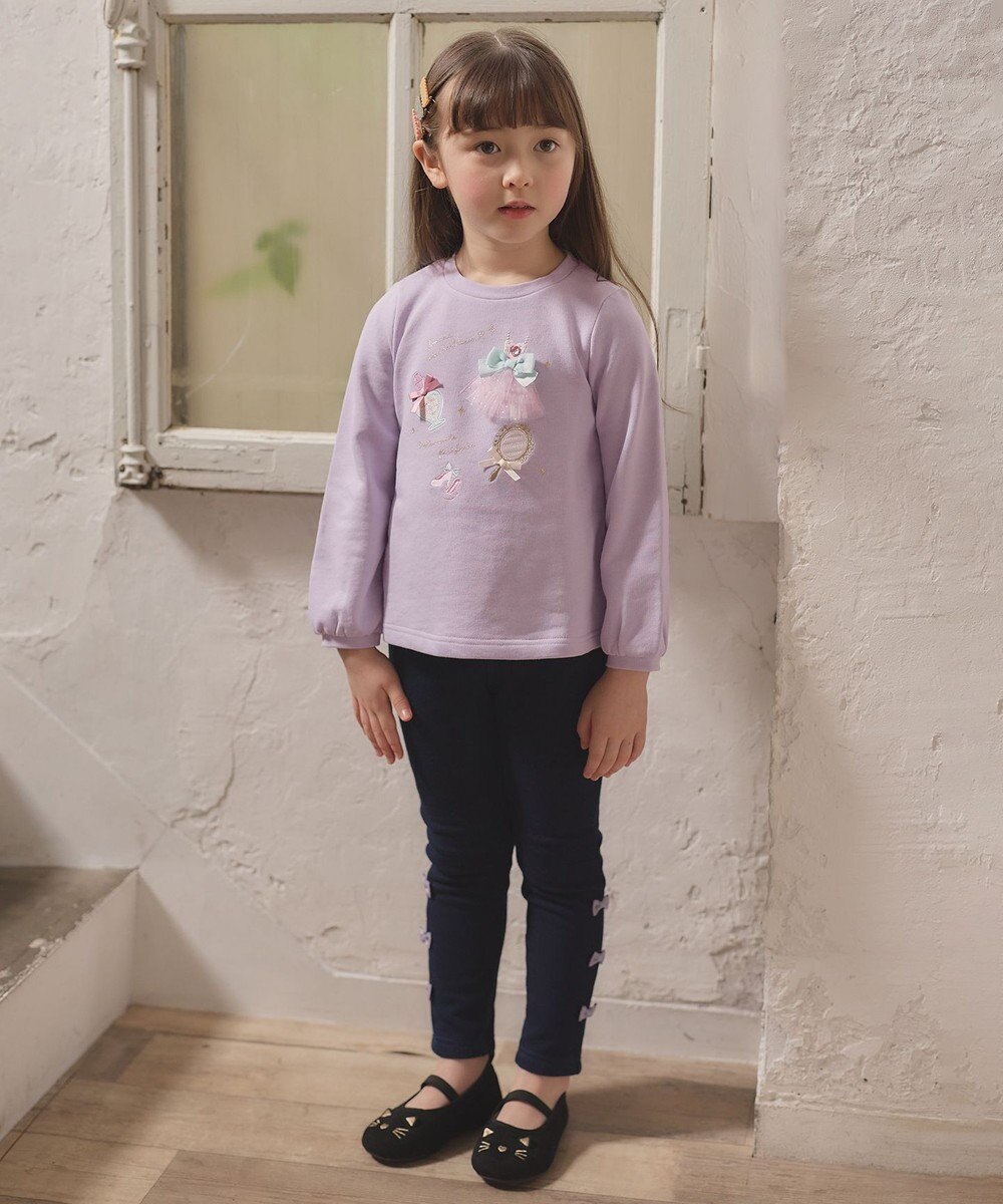 ANY KIDS 【らくっトレーナー】裏毛プリンセスデザイン トレーナー 