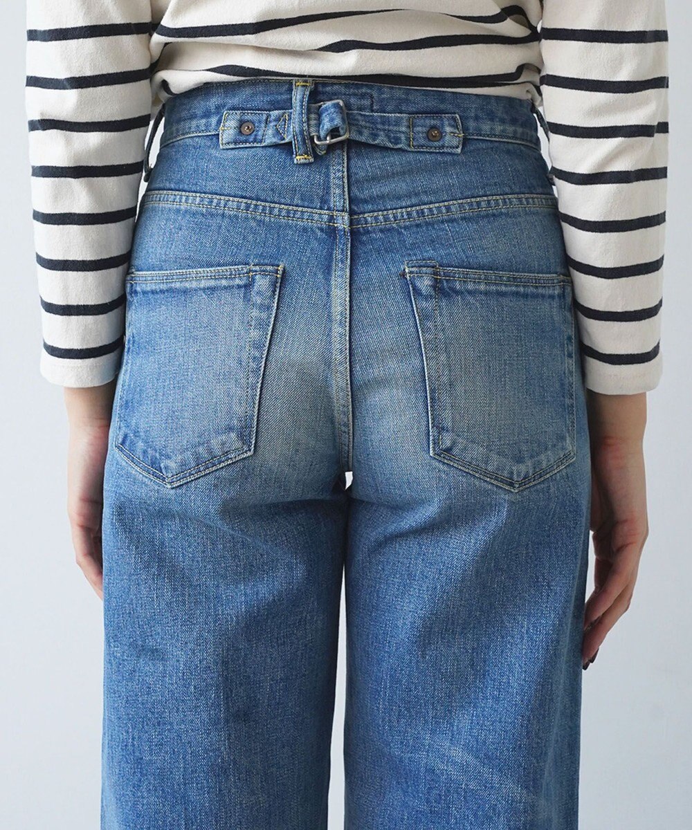 caqu modern baggy ワイドシルエットデニムパンツ USED WASH 