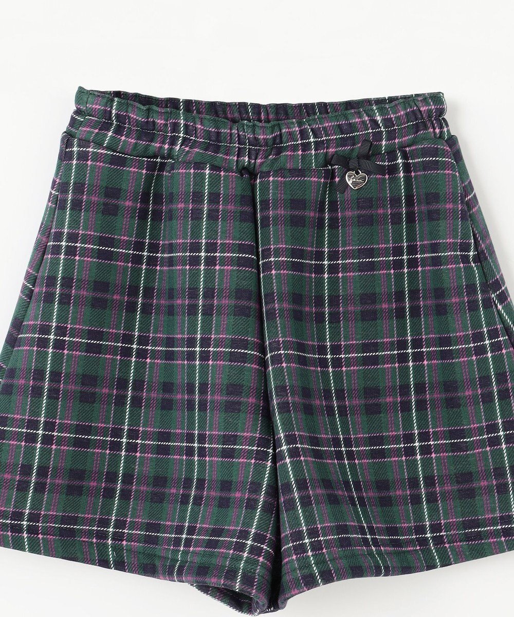 ANY KIDS 裏シャギーチェックショートパンツ 