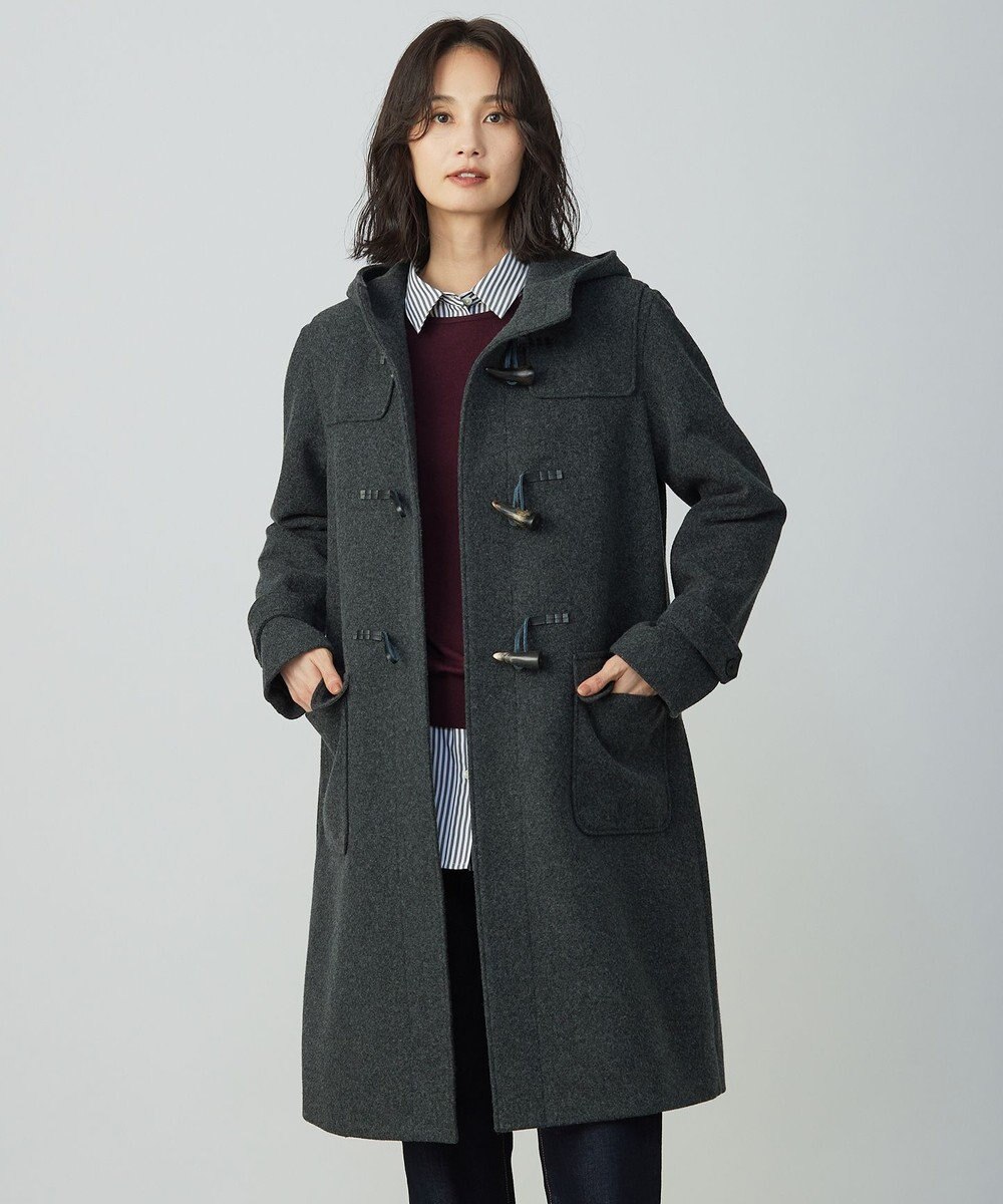 J.PRESS LADIES L Jackal ソフトメルトン ダッフル コート 