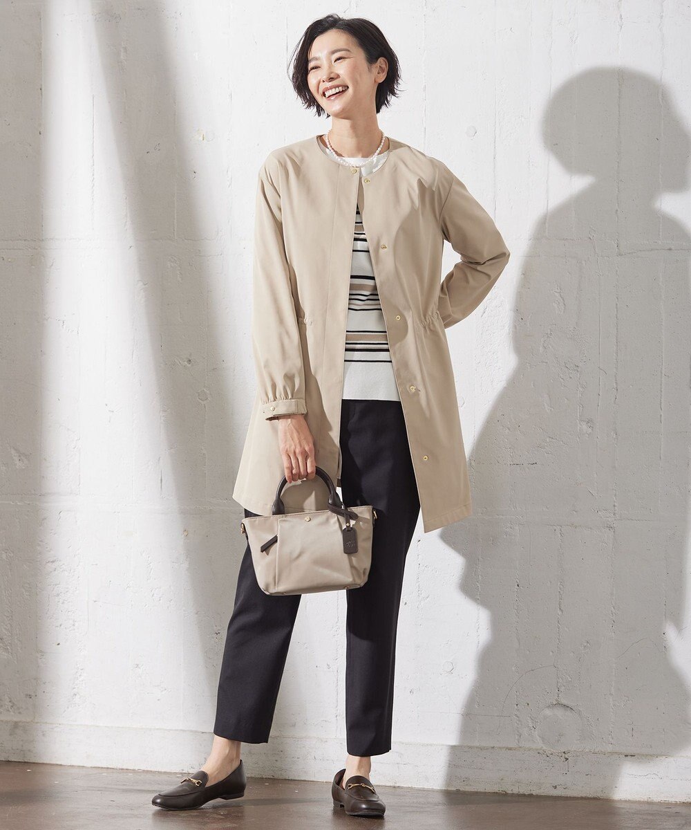 J.PRESS LADIES S 【洗える】ストレッチ テーパード パンツ 