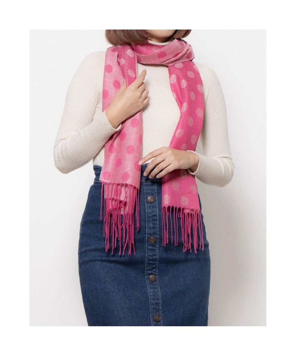UNBILLION カシュネ cache nez / ドット柄ジャカードストール 
