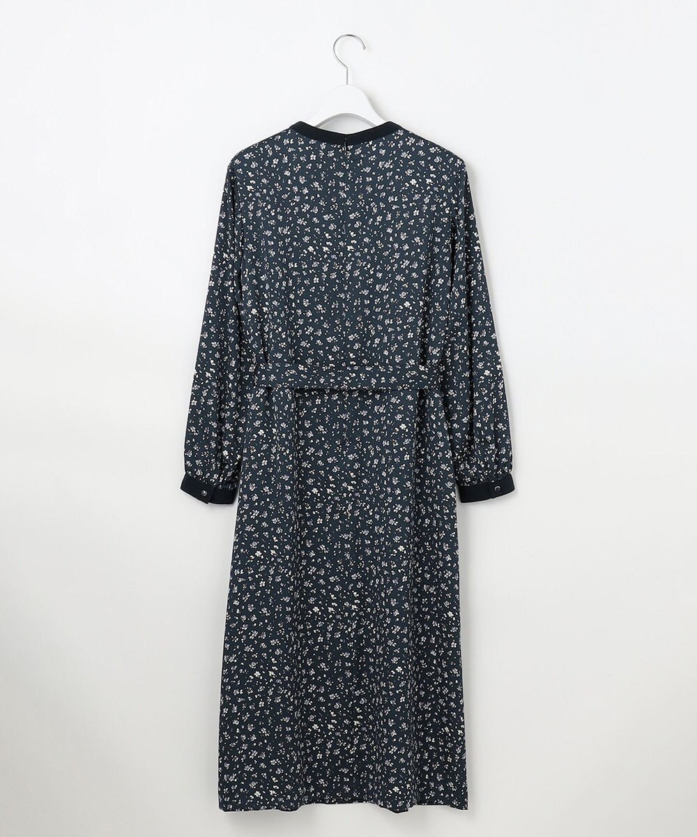 J.PRESS LADIES L 【洗える】スパンウェーブフラワープリント ワンピース 