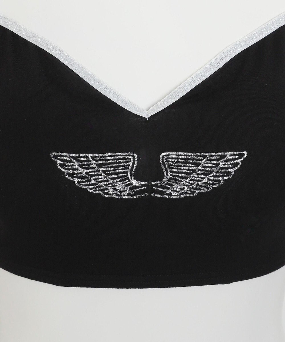 WEGO 【ブラトップ＆ショーツセット】Liliane　Ciel　フェザーラメ 