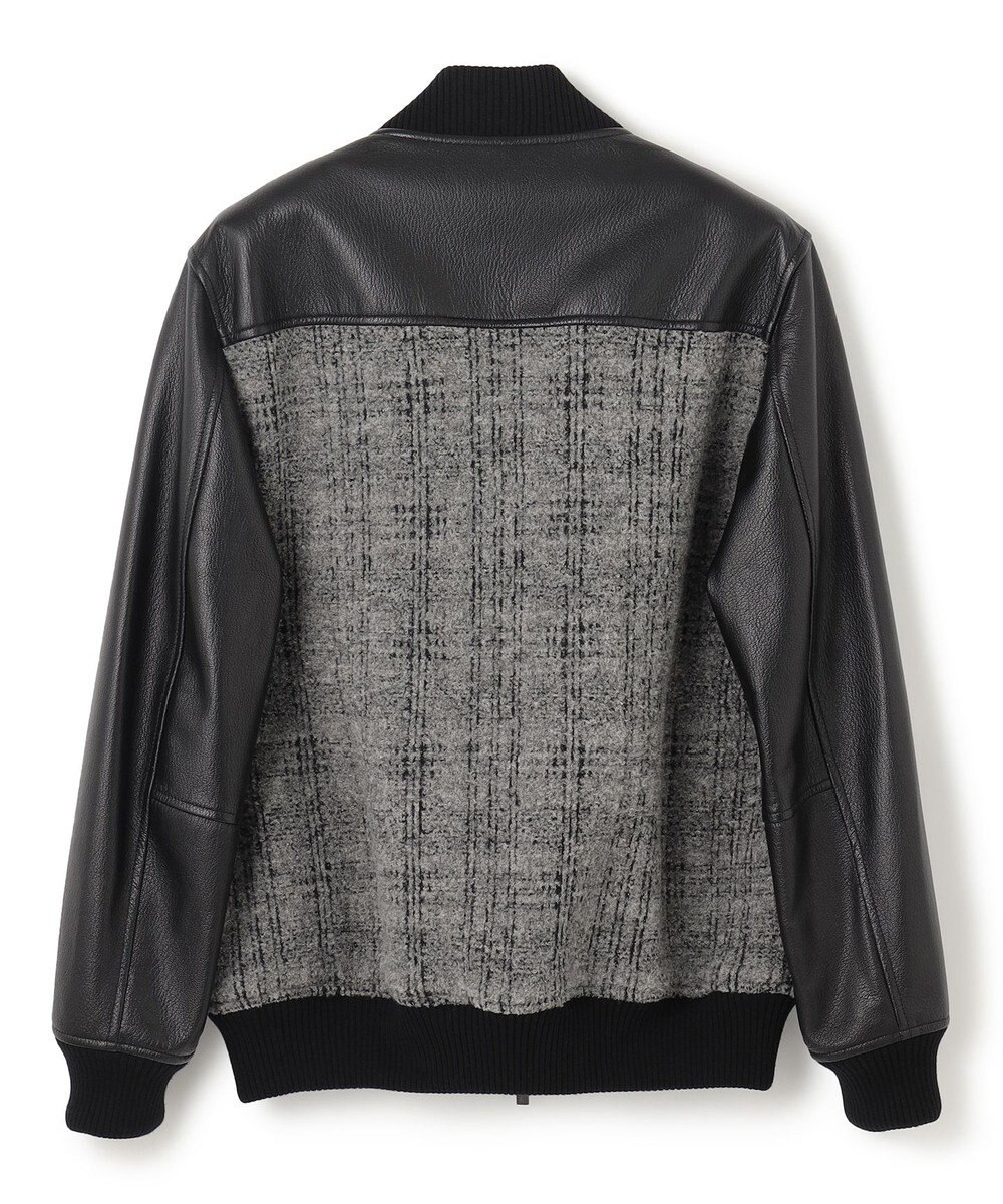 JOSEPH HOMME レザーブロックブークレ　ブルゾン 