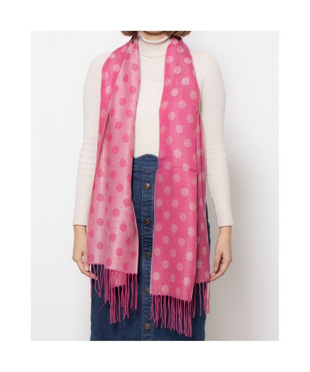 UNBILLION カシュネ cache nez / ドット柄ジャカードストール 