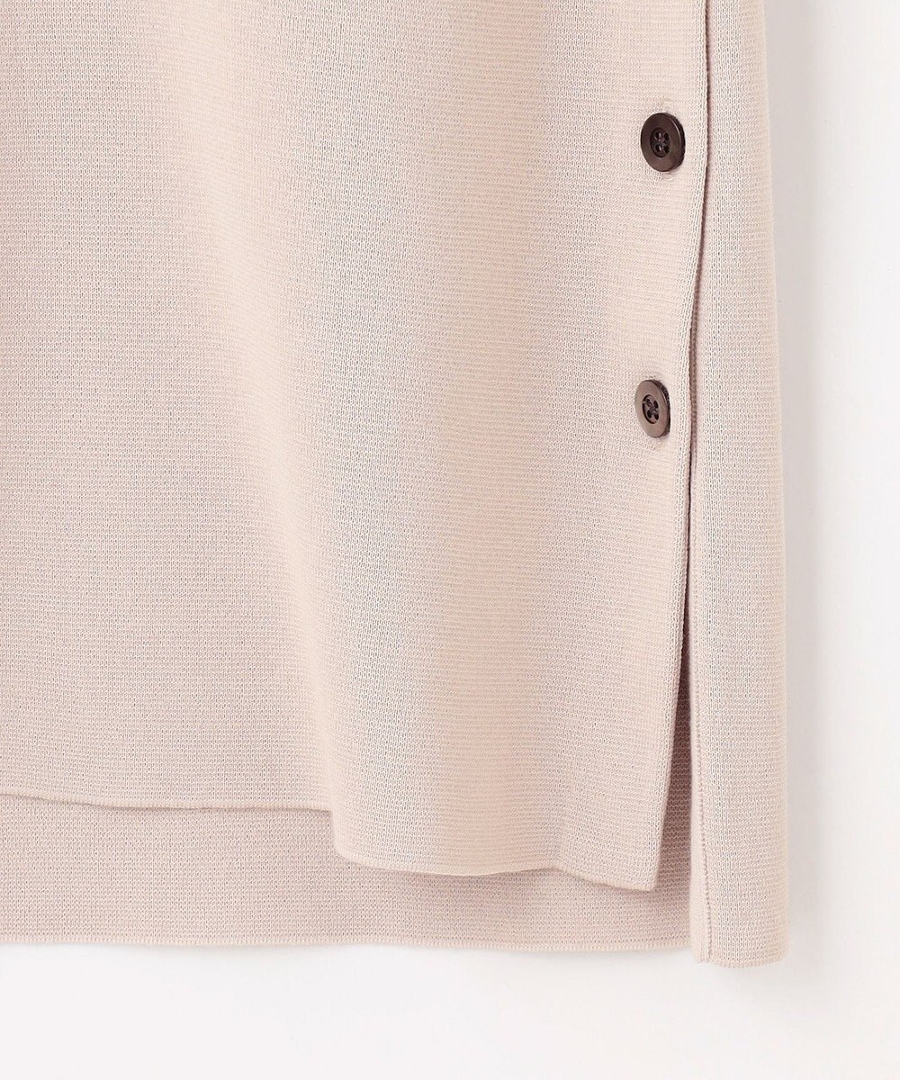 J.PRESS LADIES 【洗える】COTTON ACETATE キーネック ニット ベスト 