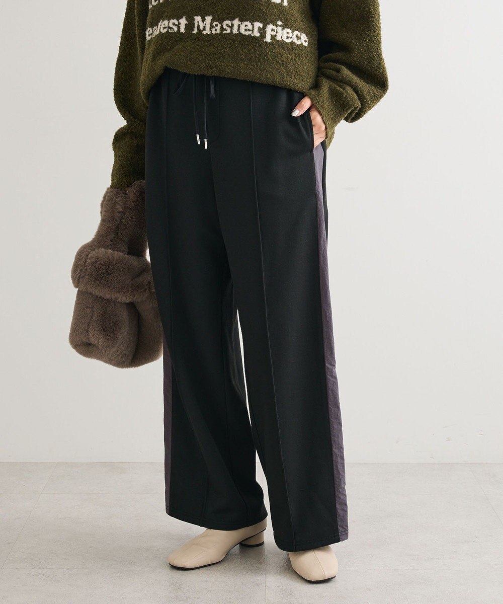 Green Parks あったか裏起毛サイドラインスウェットパンツ 