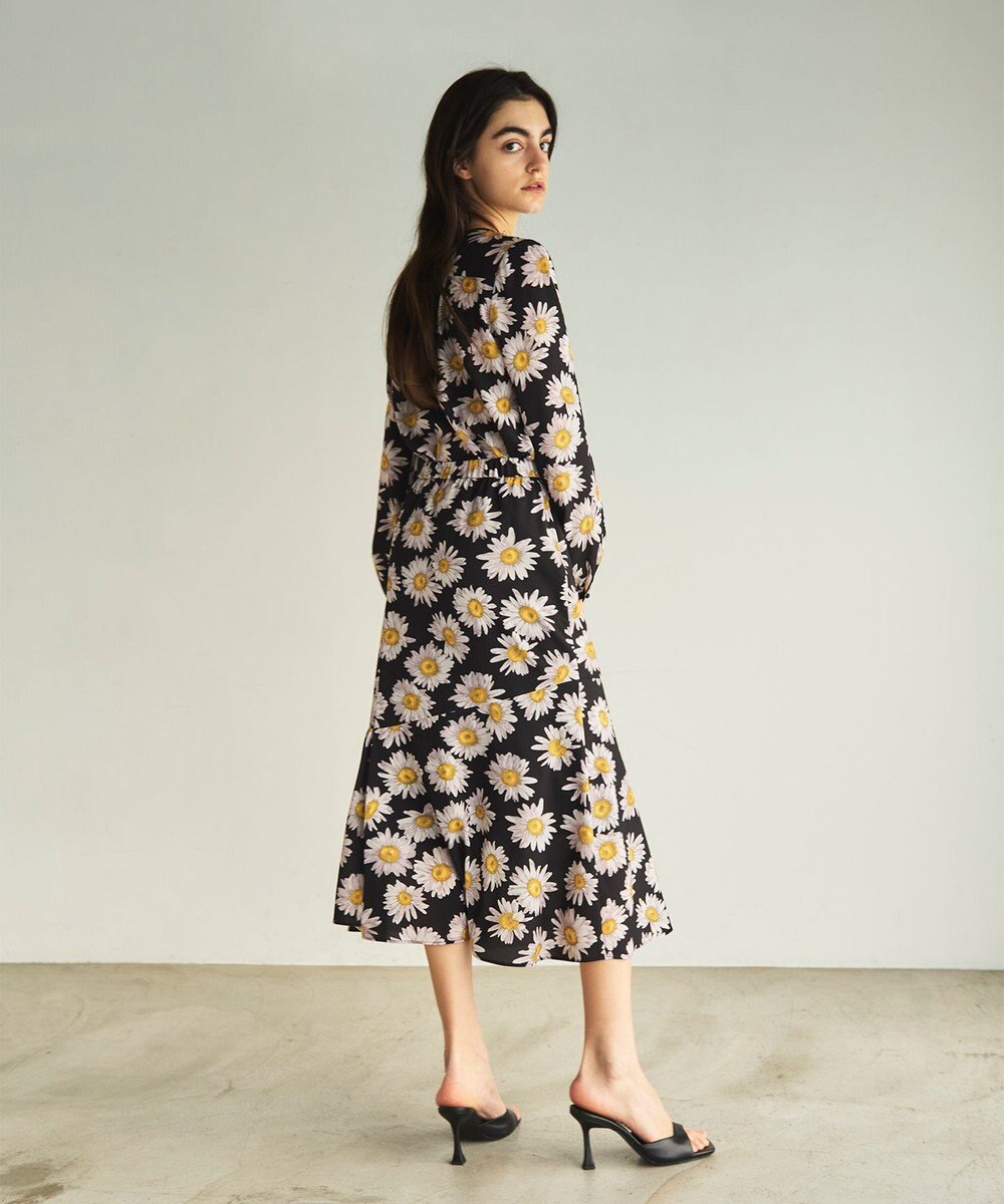 GRACE CONTINENTAL マーガレットフラワープリントスカート 