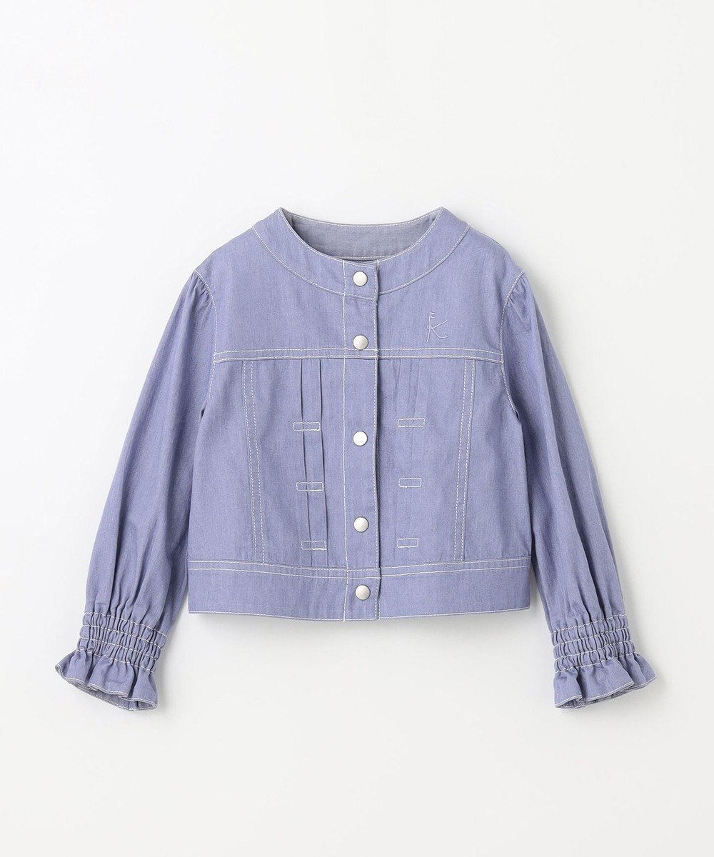 組曲 KIDS 【150-160cm】ラウンドカラー デニムジャケット 