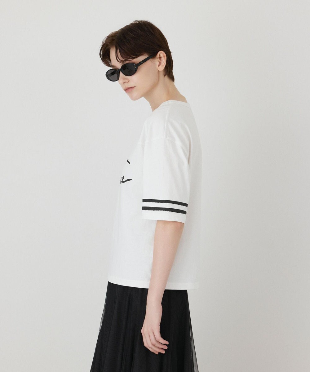 GRACE CONTINENTAL カレッジロゴプリントTシャツ 