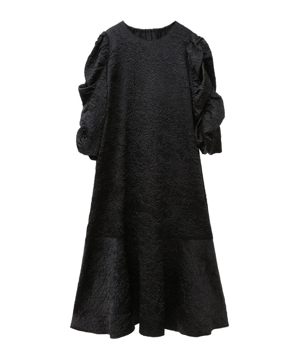 Green Parks ■ＥＳＣＡＲ　エンボスギャザースリーブワンピース 