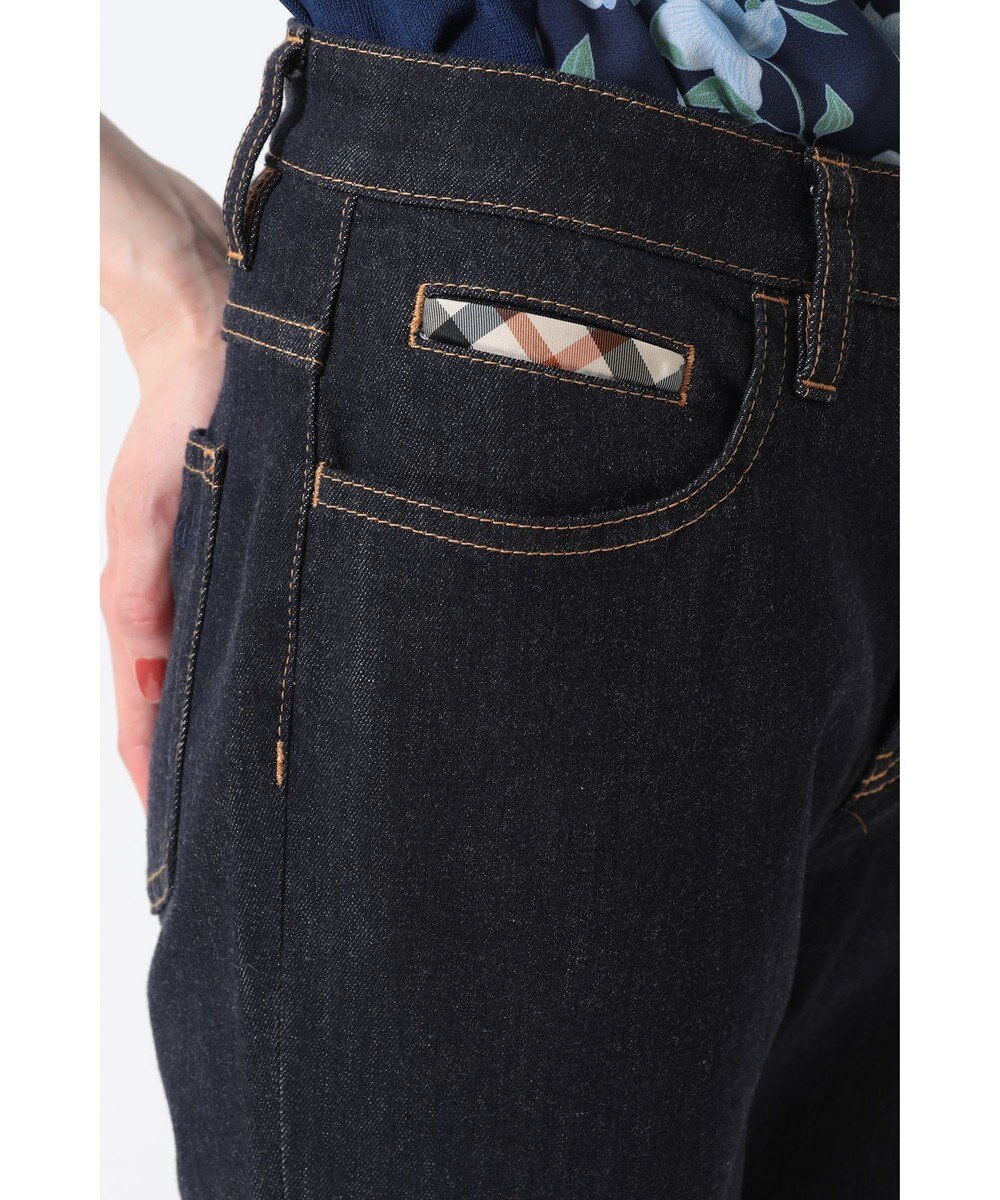 DAKS 綿レーヨン ストレッチ ハウスチェック デニムパンツ 