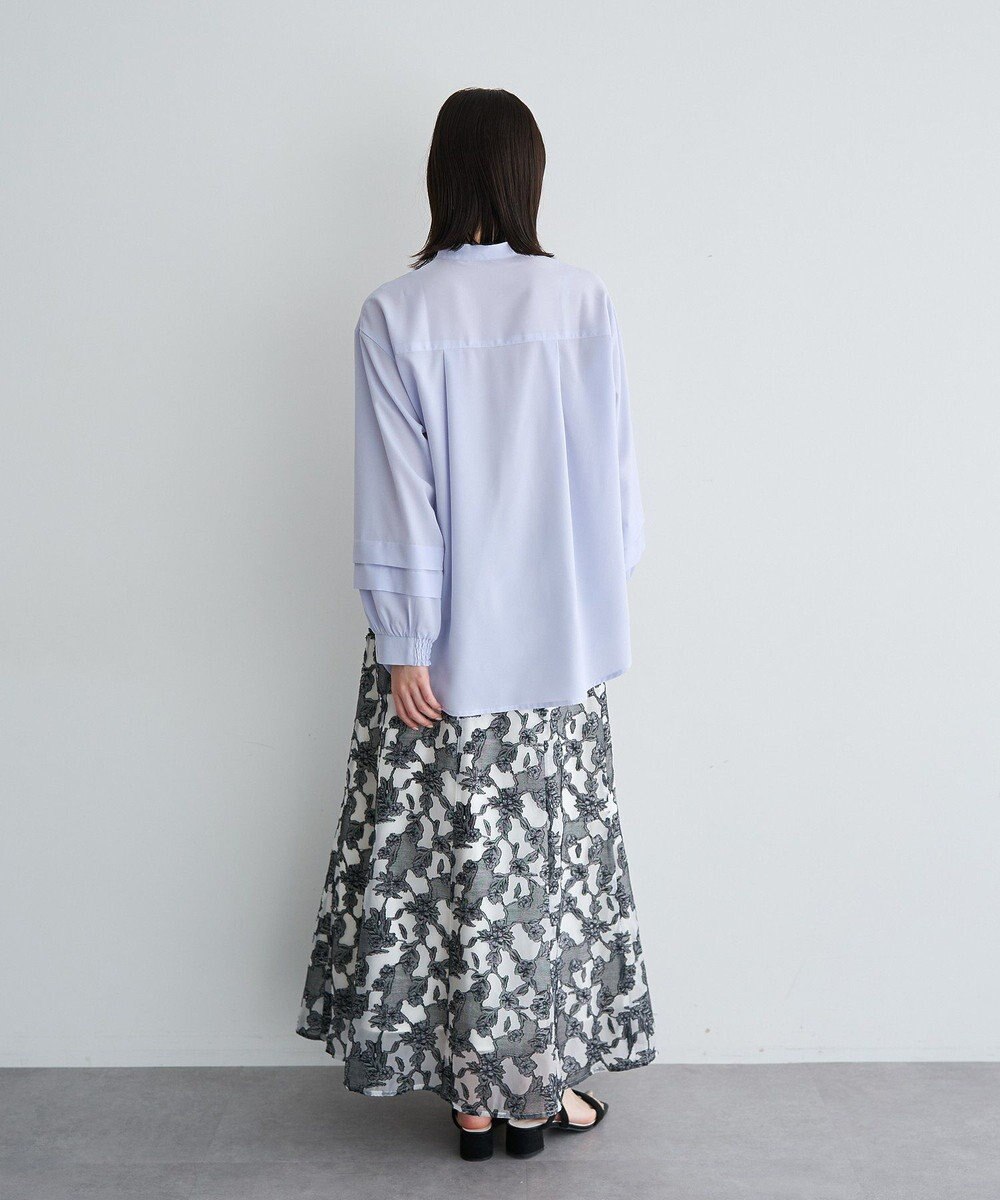 YECCA VECCA シアーレース柄マーメイドスカート 