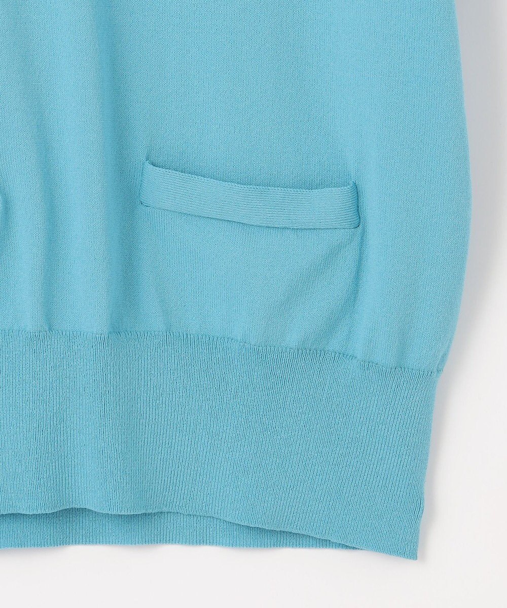 組曲 S 【洗える・6色展開】ポケット付き 半袖ニット 