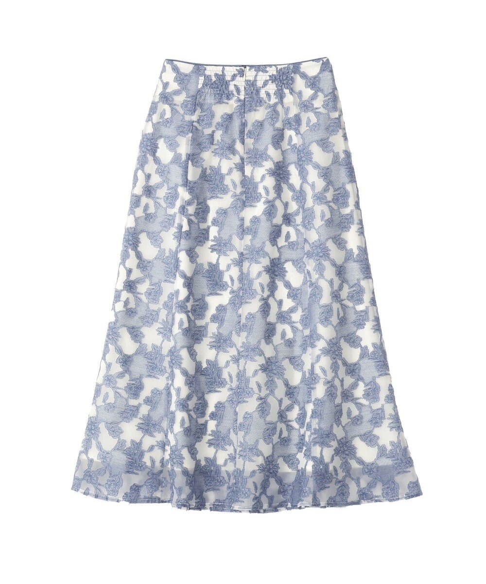 YECCA VECCA シアーレース柄マーメイドスカート 