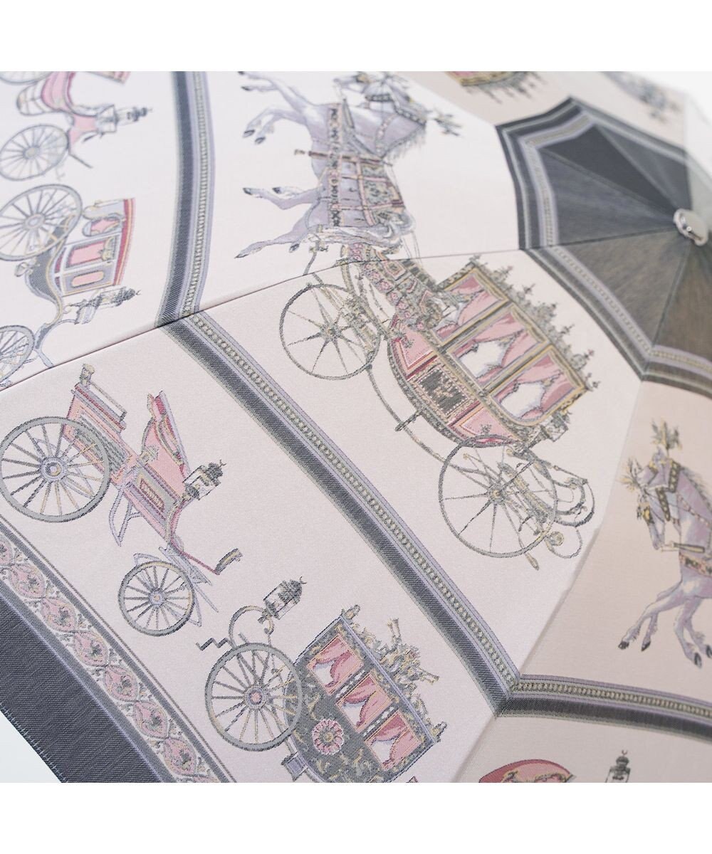 Marca Umbrella of Yokohama 晴雨兼用折りたたみ傘 (馬車行列) 日傘 