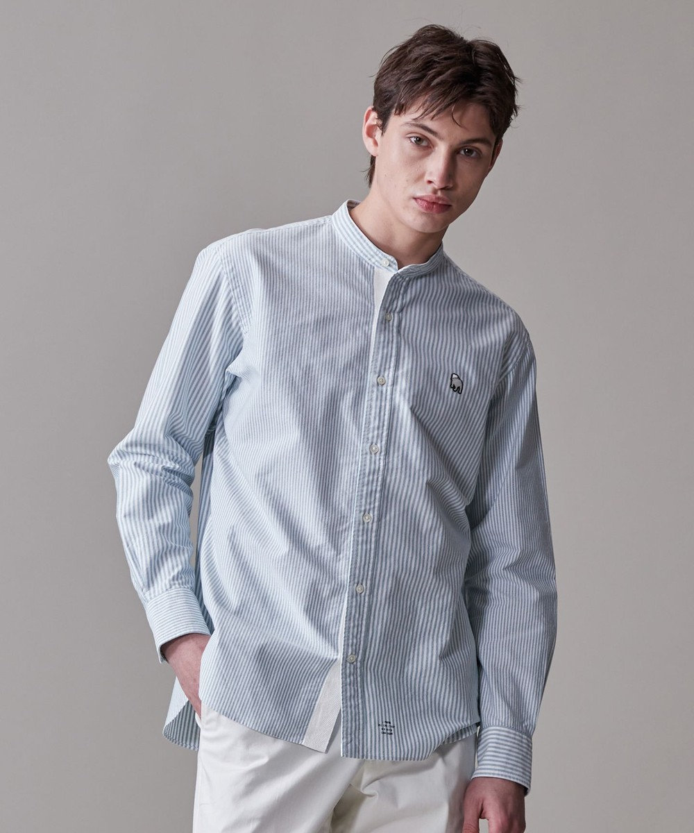 J.PRESS MEN 【IVY COLLECTION】【毎シーズン大好評】バックブル ロンストクレイジーパターン バンドカラーシャツ 