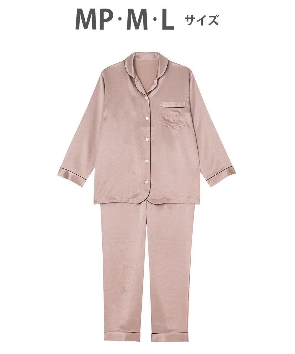 ワコール／睡眠科学 パジャマ シルク100% 長袖 長ズボン ここちよく眠れる 吸放湿性 レディース YDX542 睡眠科学／ワコール 