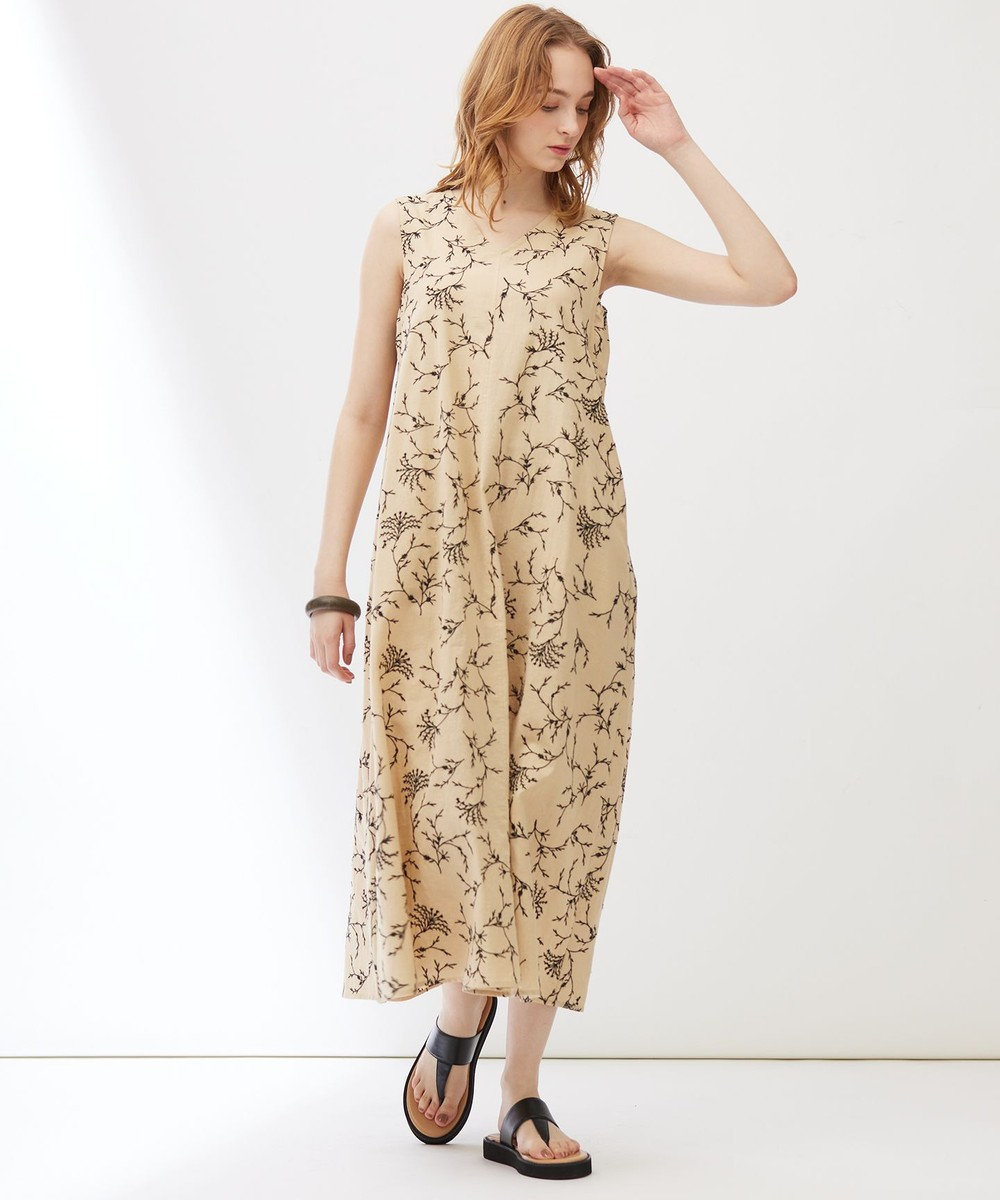 23区 【Indian Factory】フラワーエンブロイダリー ワンピース 