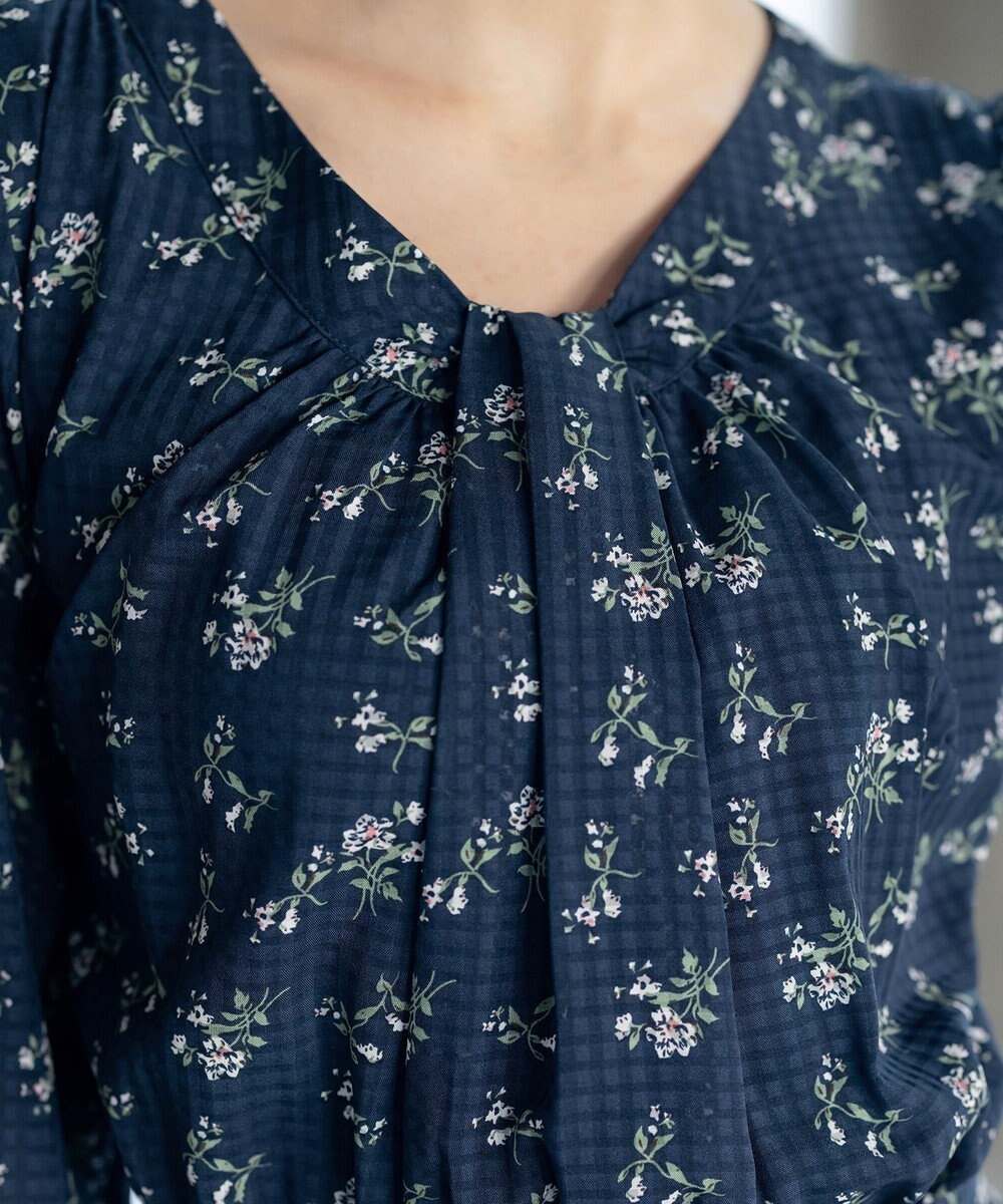 Tiaclasse L 【新色追加・洗える】シフォンギャザーワンピース 