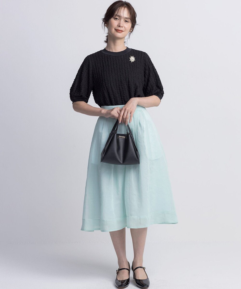 組曲 S 【WEB限定】シアーボイルタックフレア スカート 
