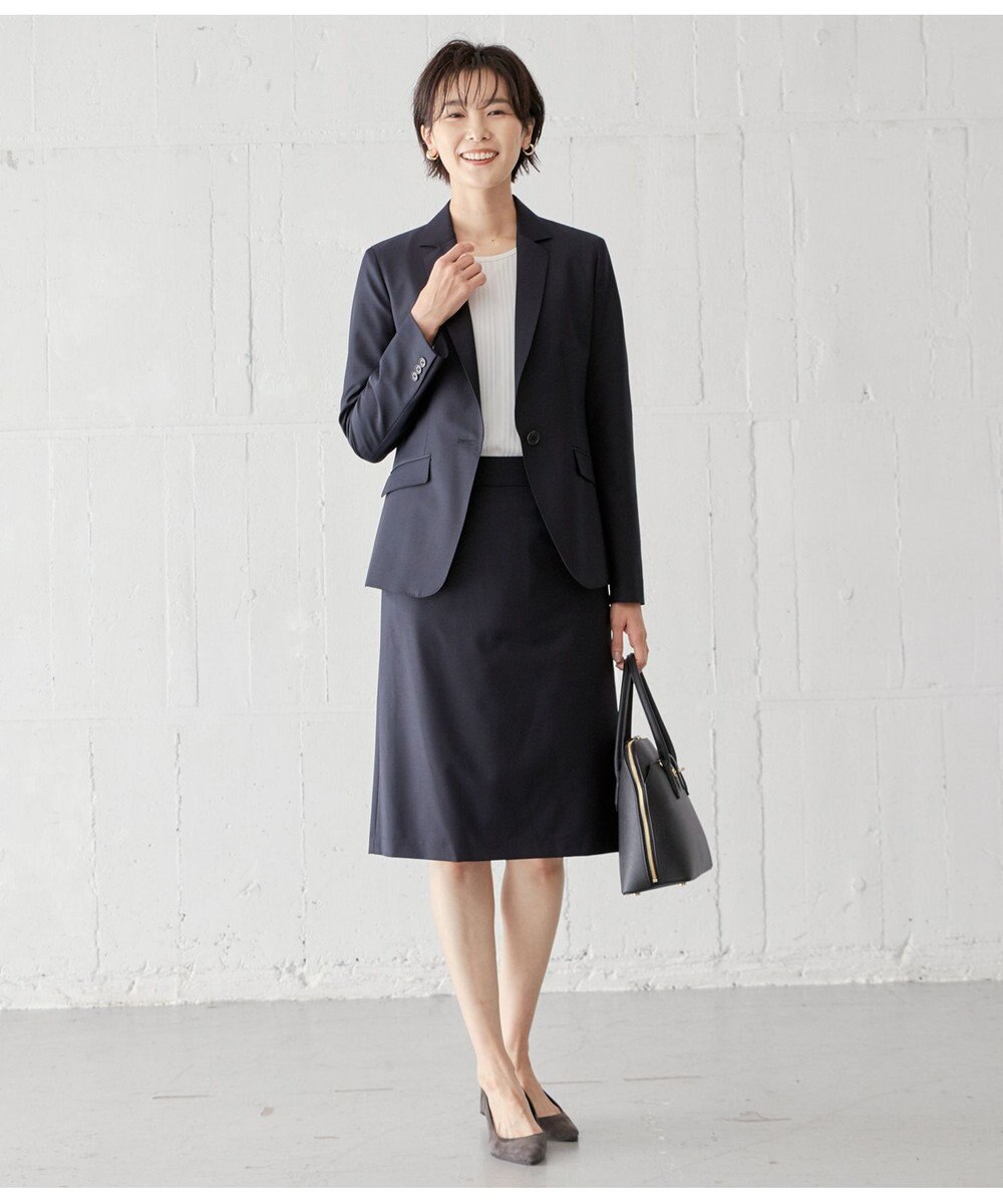 J.PRESS LADIES L BAHARIYE SOLID フレアースカート 