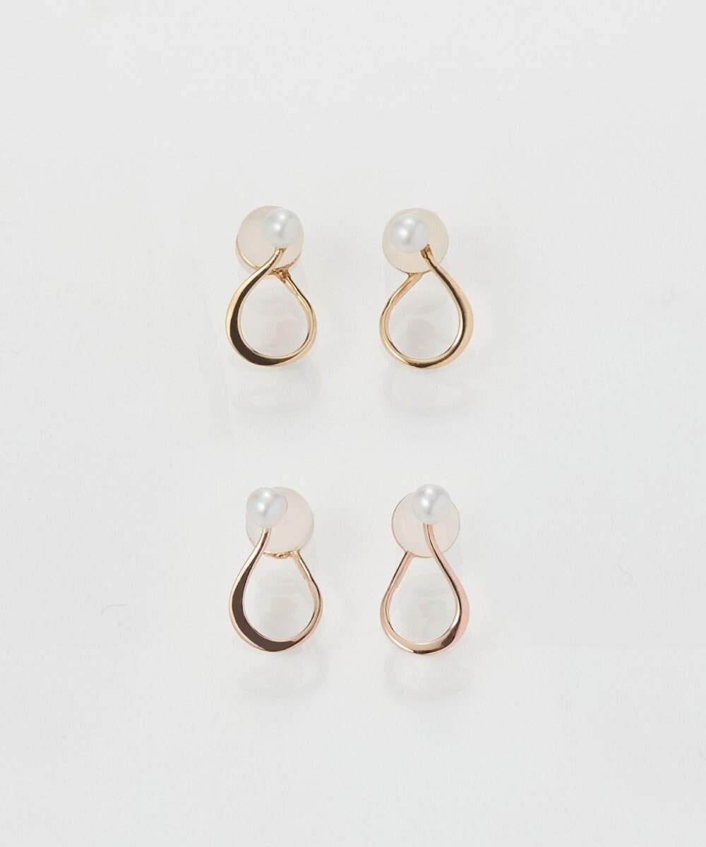 Phoebe 【K10】ウォーターパールドロップイヤリング　ローズゴールド 