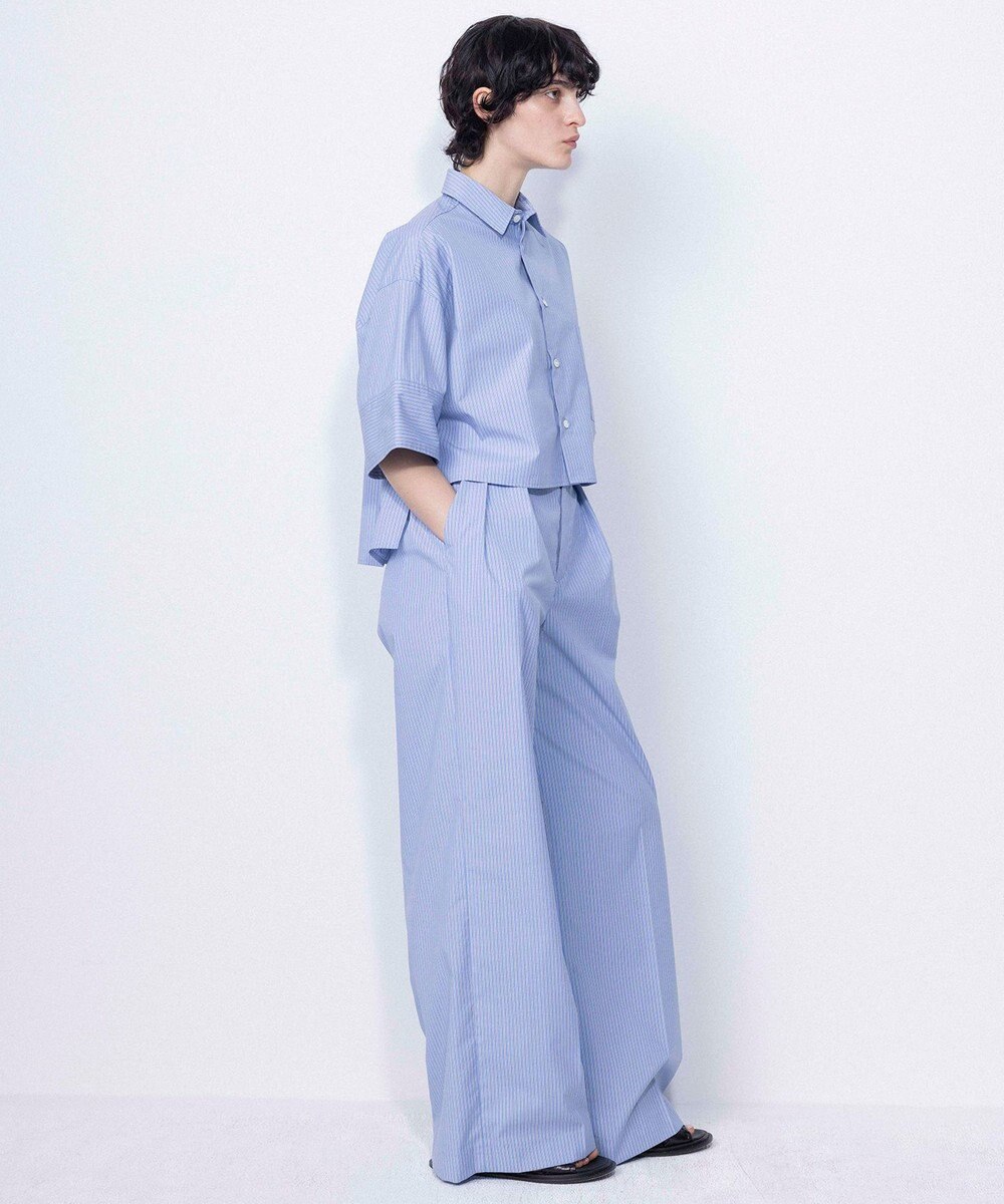 NAVE 【ReNave・セットアップ可/洗える/接触冷感/UVケア】コットンポリブロード パンツ 