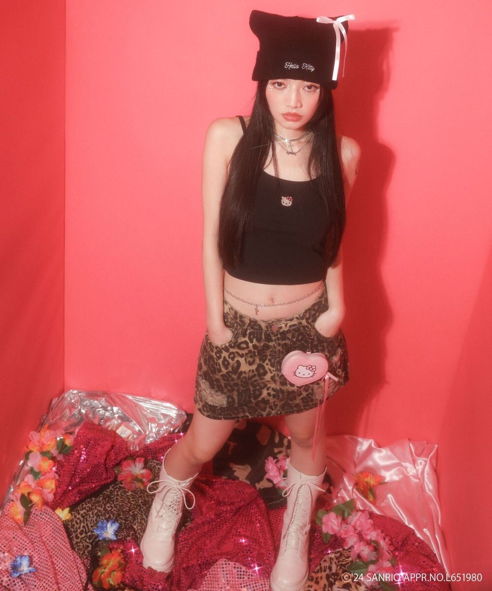 WEGO 【サンリオ】HELLOKITTYコラボ刺繍キャミ 