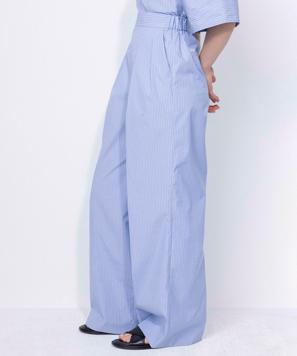 NAVE 【ReNave・セットアップ可/洗える/接触冷感/UVケア】コットンポリブロード パンツ 