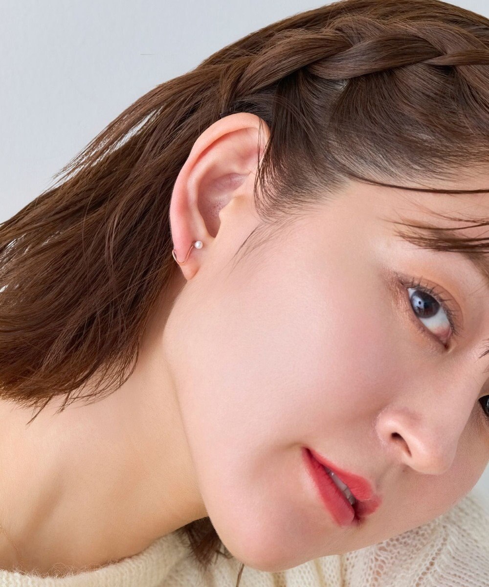 Phoebe 【K10】ウォーターパールドロップイヤリング　ローズゴールド 