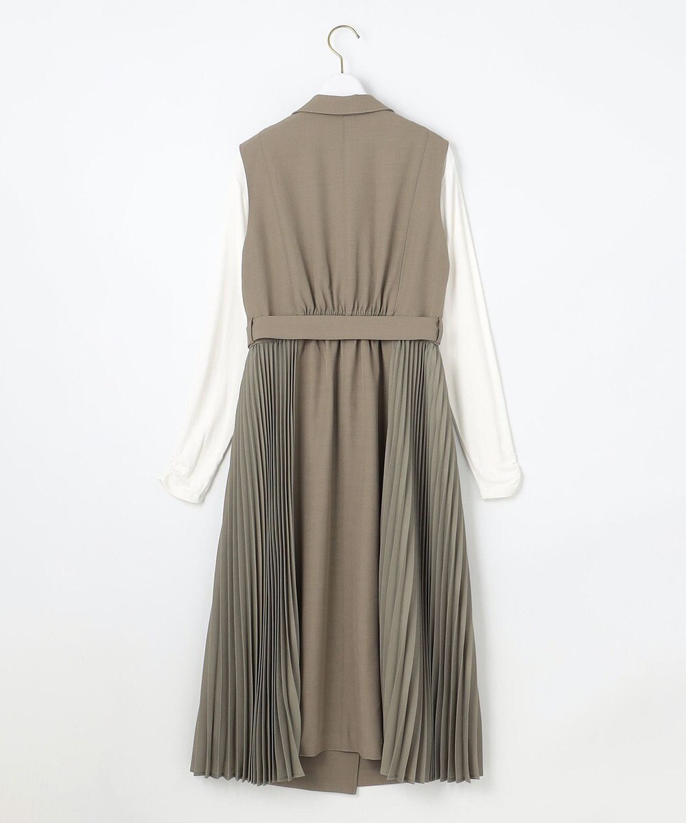 ANY SIS L 【2SET】プリーツコンビトレンチワンピース セット 