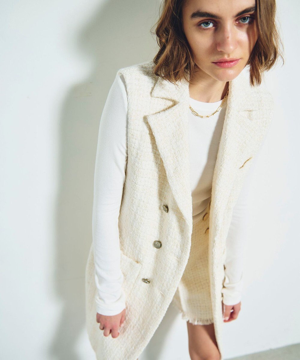 GRACE CONTINENTAL ツイードジレワンピース 