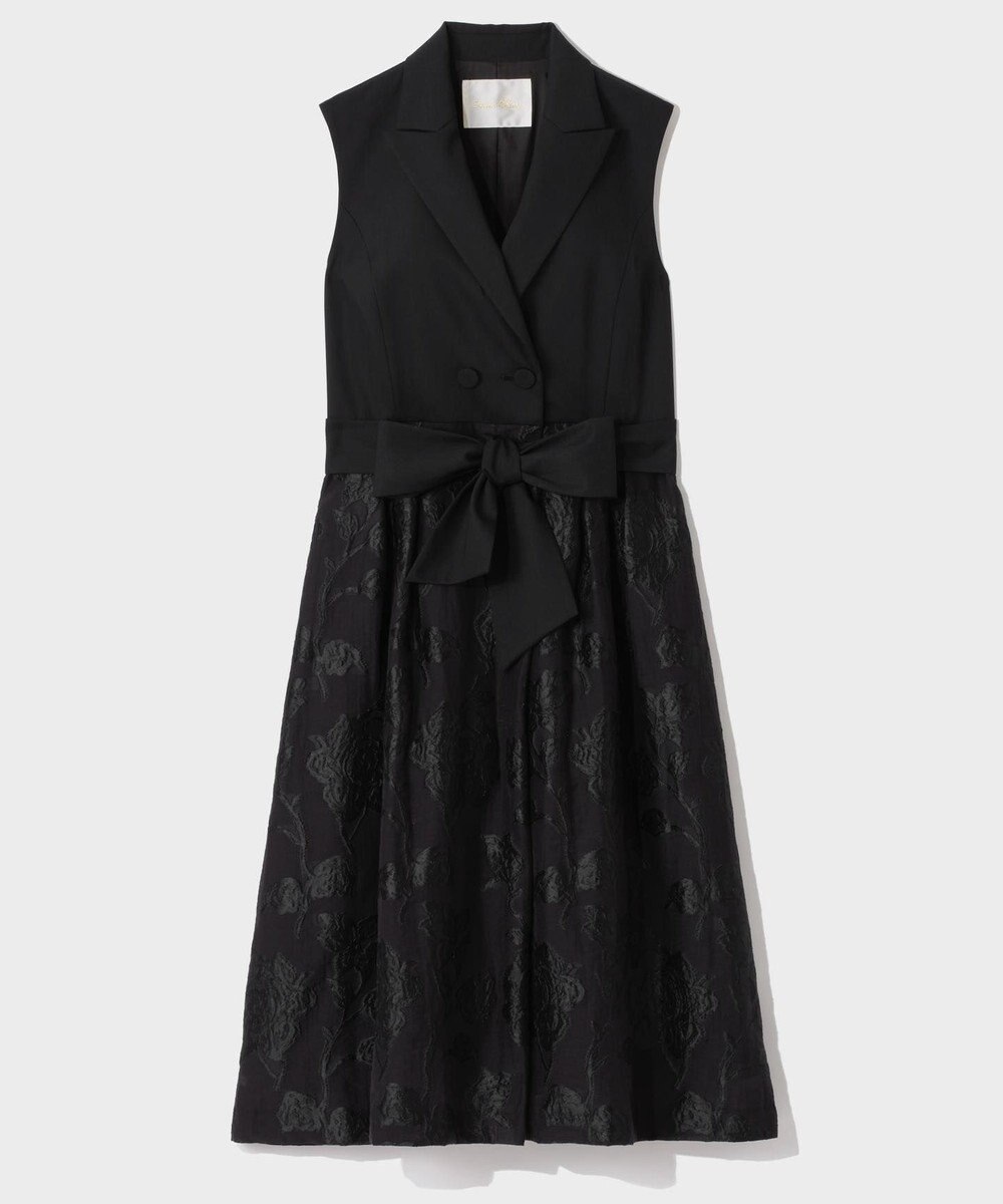 GRACE CONTINENTAL フラワージャガードテーラードレス 