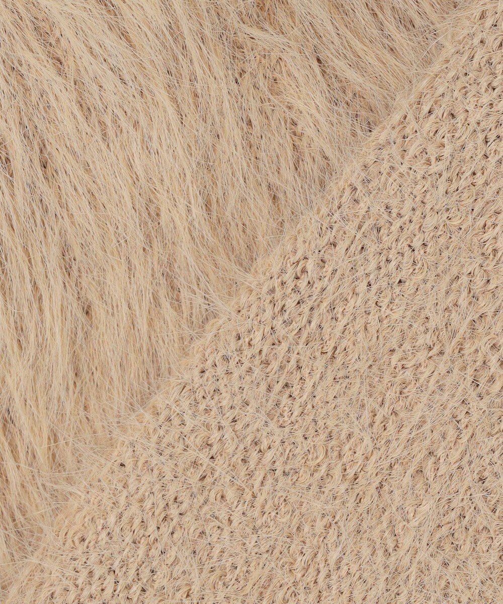 ANY ロングシャギーニットベスト 