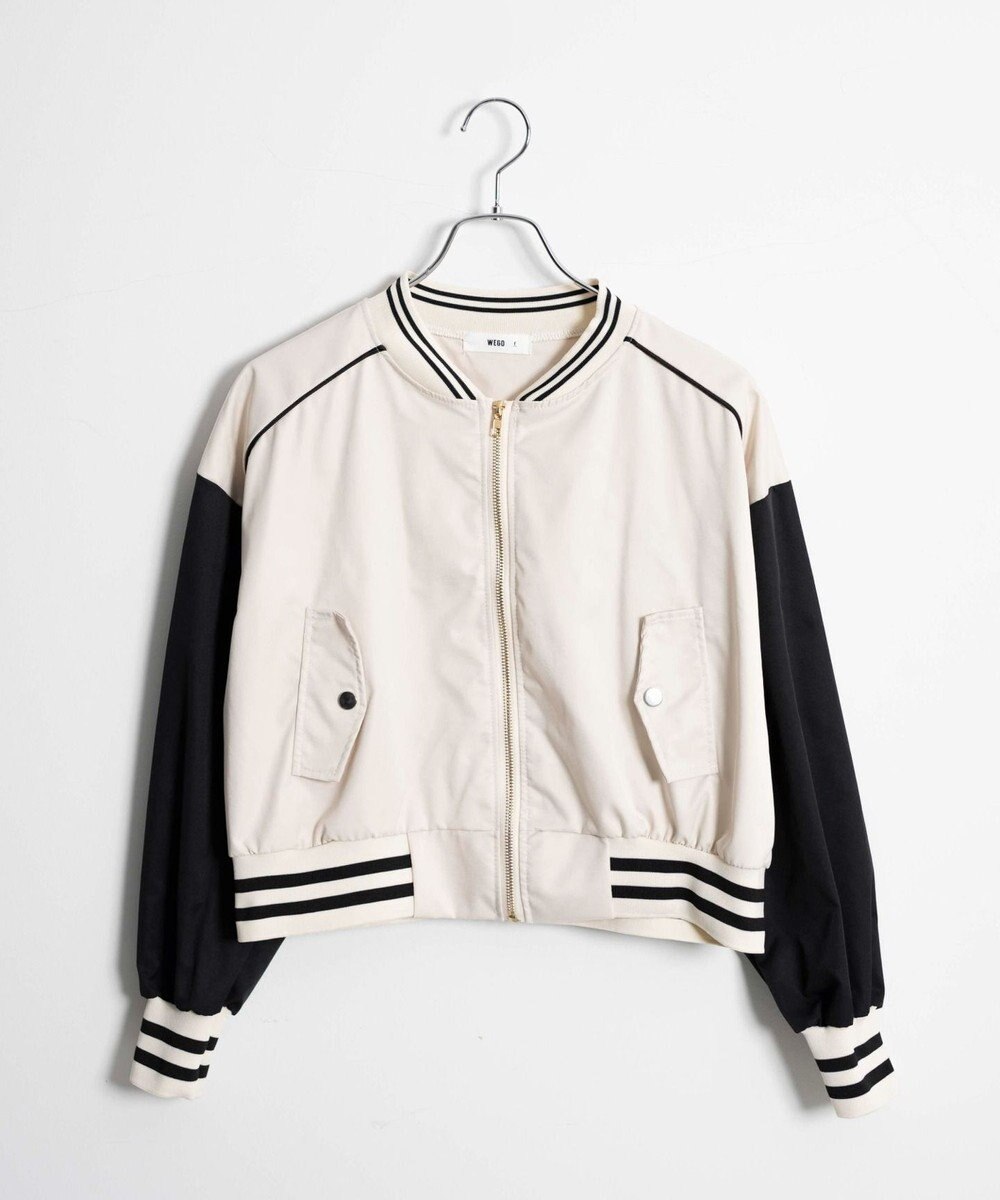 WEGO 配色デザインブルゾン 