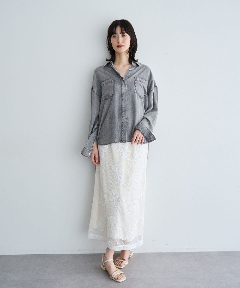 YECCA VECCA 【販売なし】バイオ加工ウ゛ィンテージデニムシャツ 