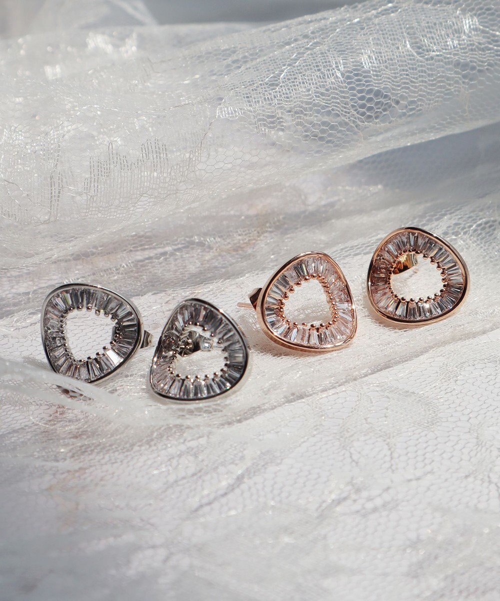 Tiaclasse 【金属アレルギー対応】ウェーブサークルピアス 