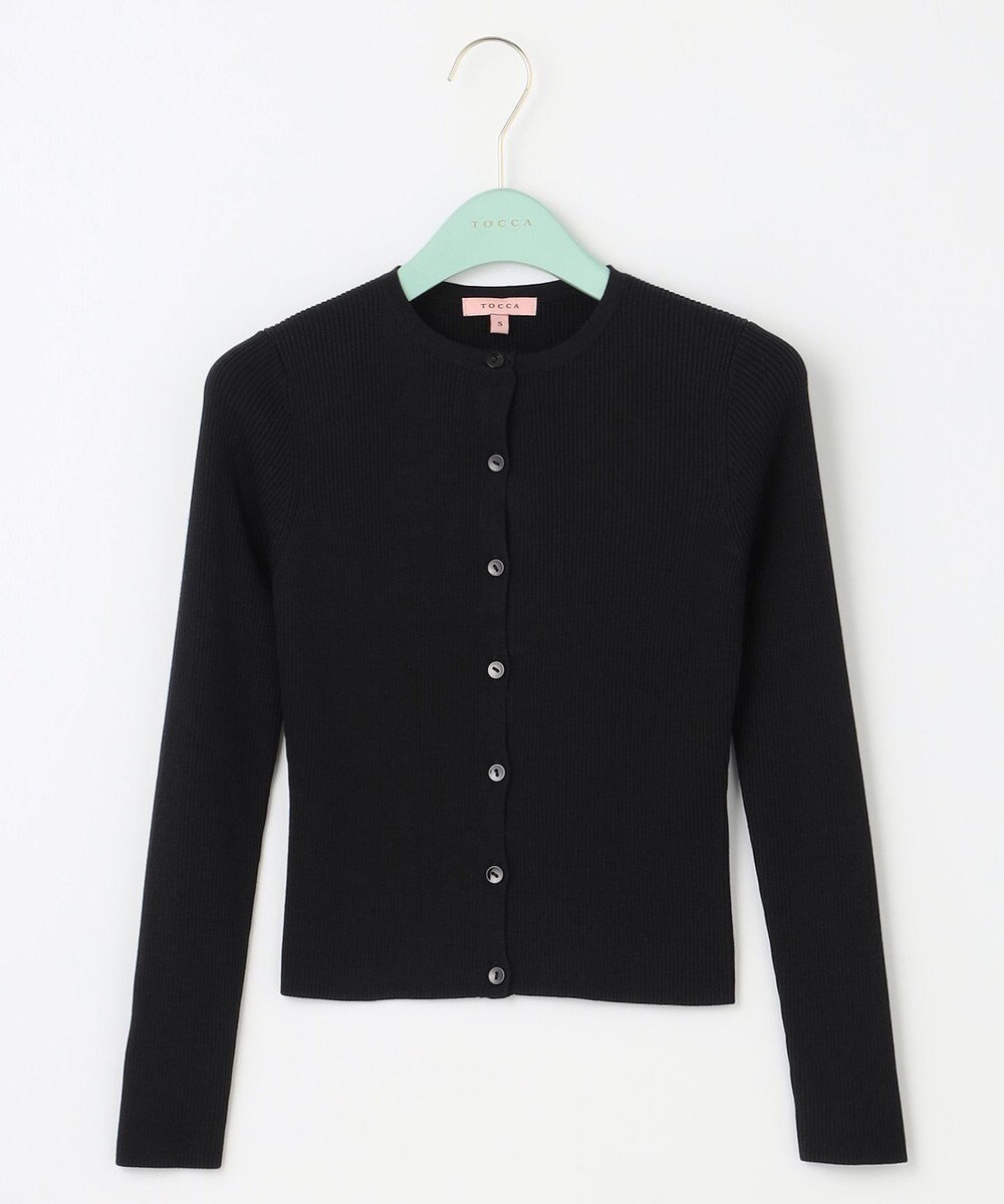 TOCCA 【洗える】SILK RIB CARDIGAN カーディガン 