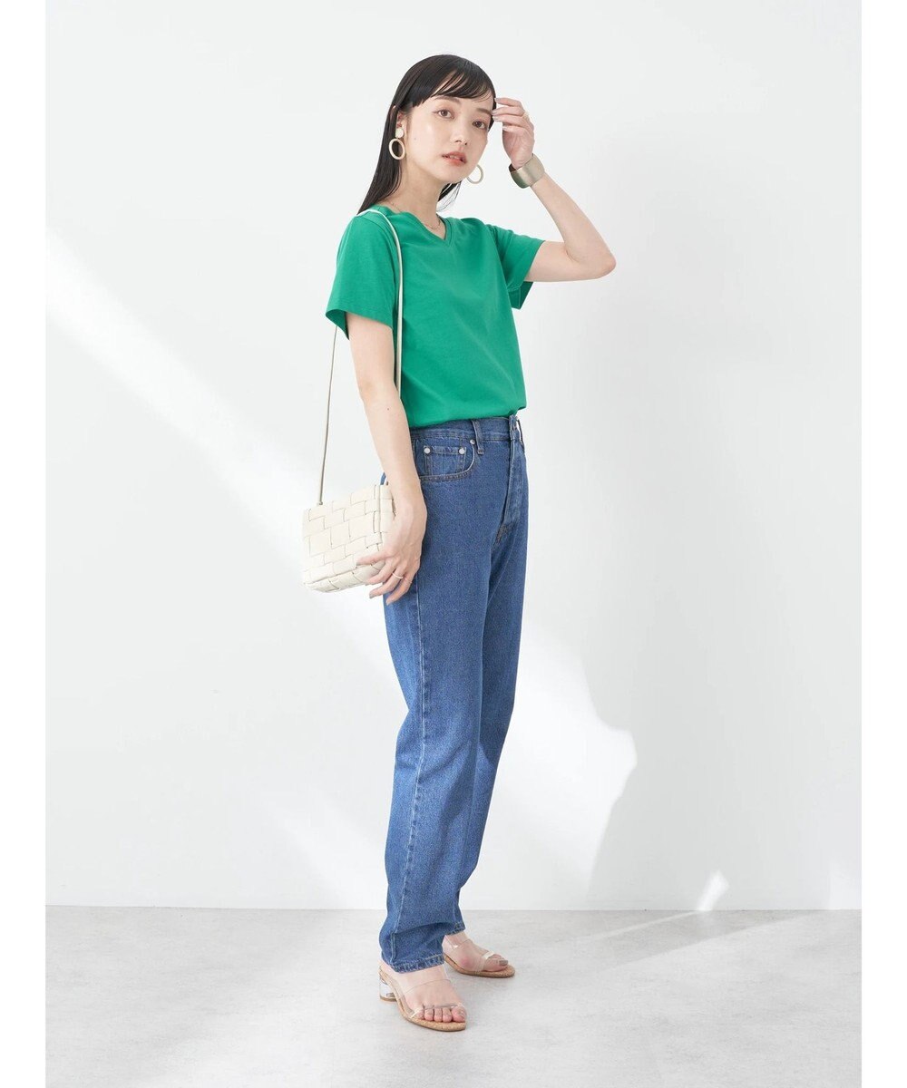 earth music&ecology ＶネックＴシャツ（汗じみ防止） 