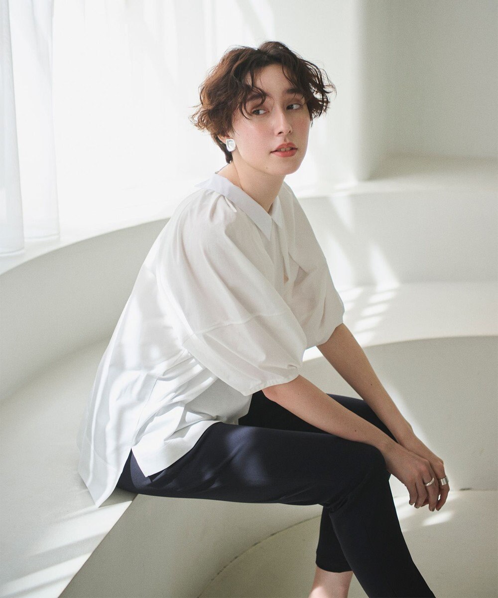 #Newans 【撥水・吸水速乾】コンビネーションベルスリーブカットソー 