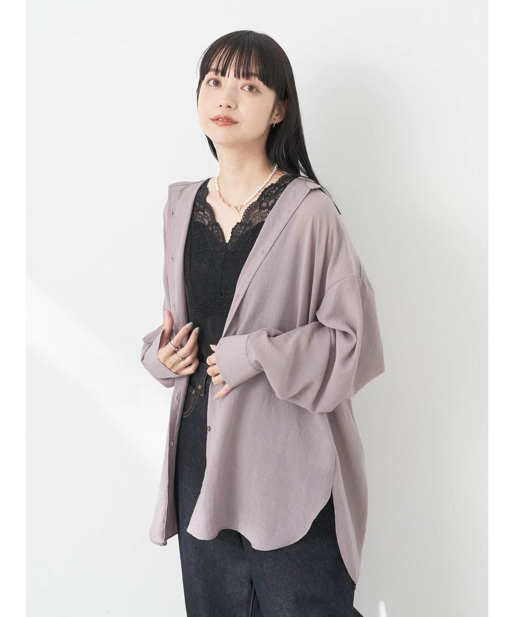 earth music&ecology シアーボーイズライクシャツ 