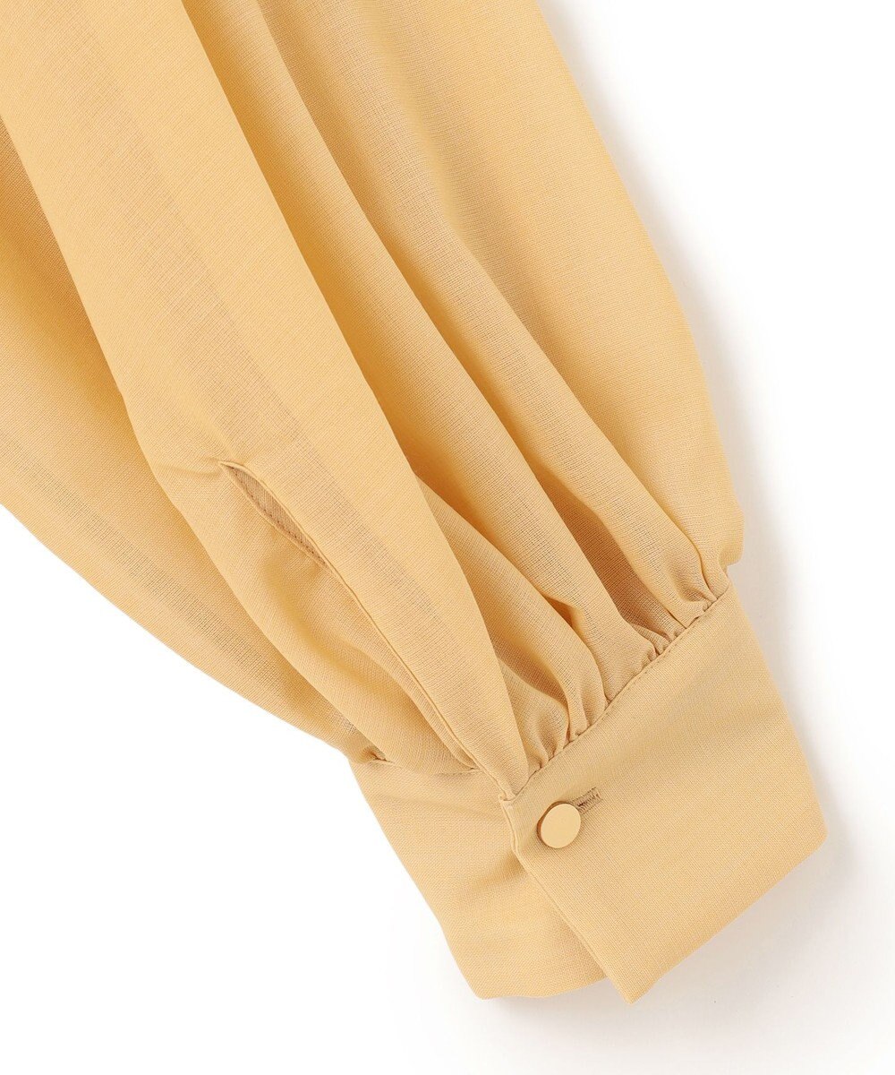 BEIGE， 【洗える】MOYE / シアーウールパフスリーブブラウス 