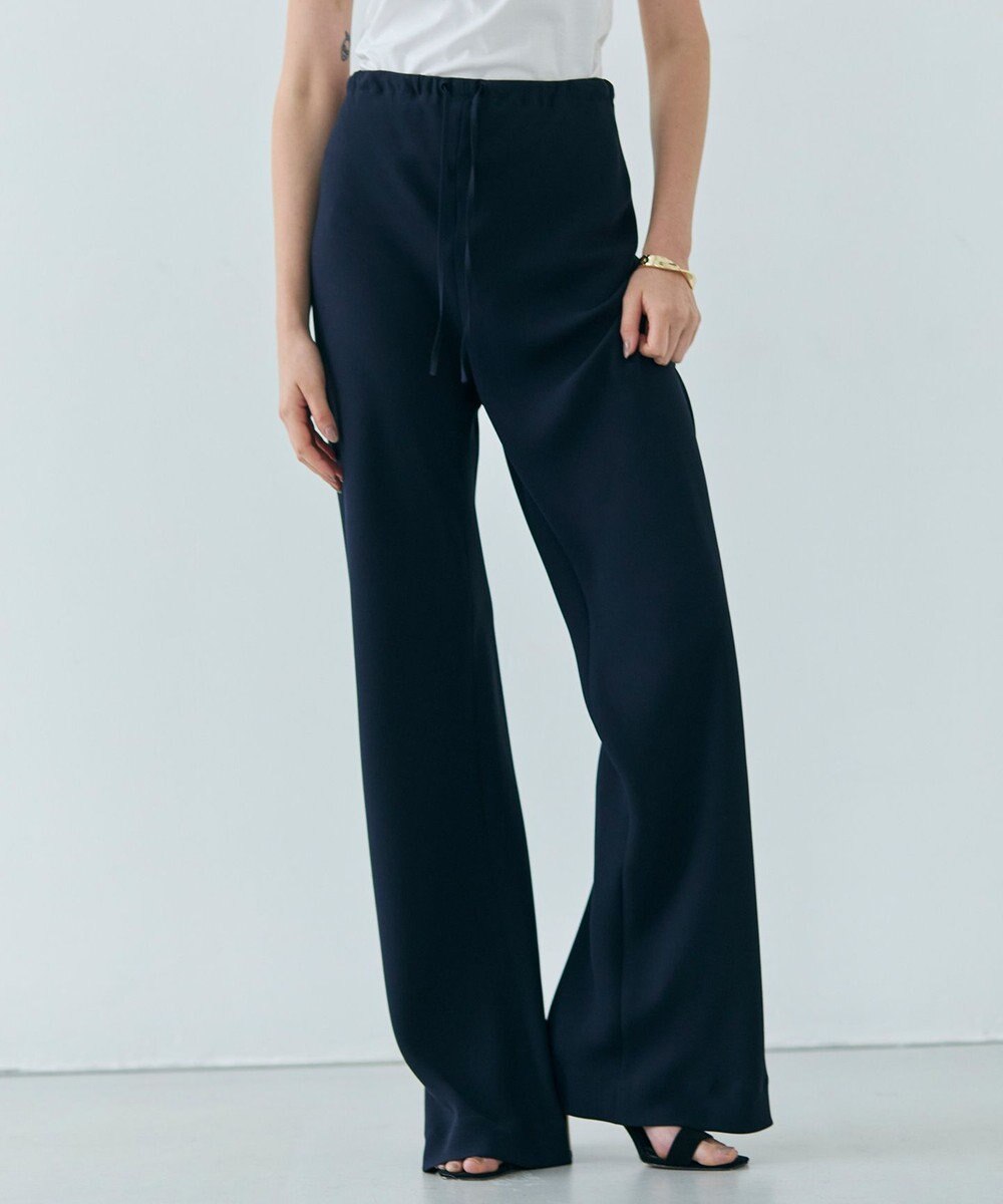 BEIGE， 【洗える】FLEUR / ウエストゴムイージーワイドパンツ 