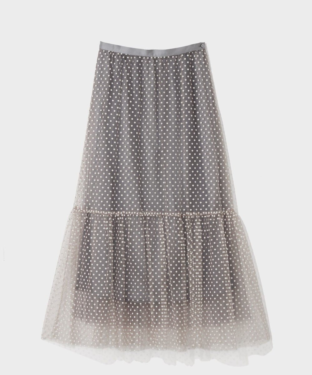 GRACE CONTINENTAL フロッキーチュールスカート 