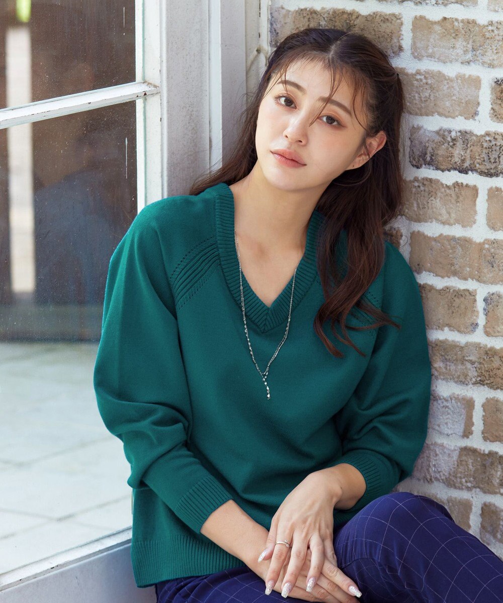 Tiaclasse L 【安田美沙子さん着用・選べる2type】ラグランニットトップス 